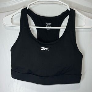 Reebok Rebel Racerback Black Sports Bra Women’s Size Small